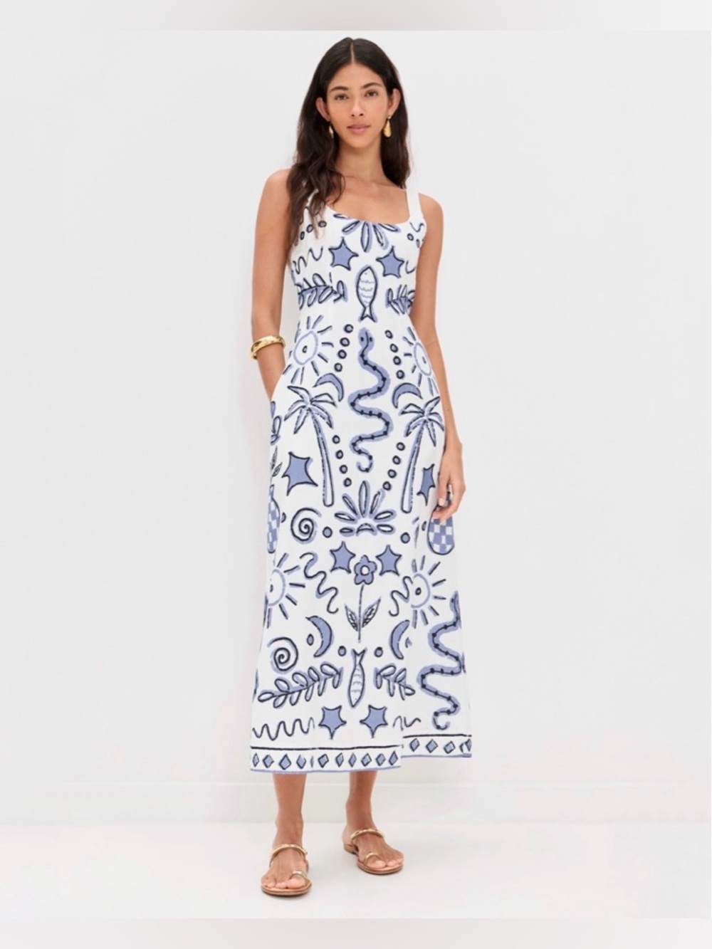 Cleobella Shelly Maxi Dress in Verona Print size Medium M